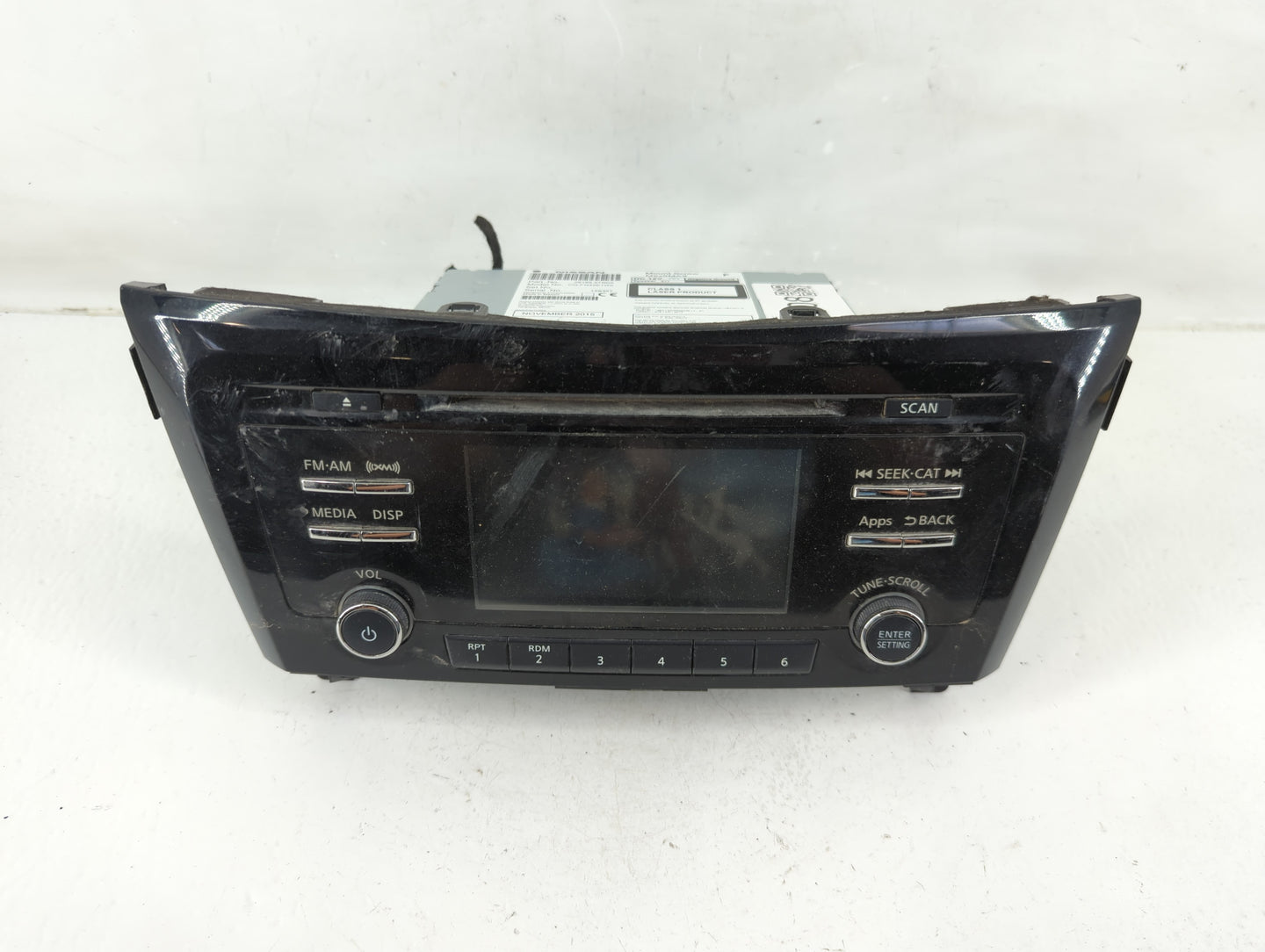 2015-2016 Nissan Rogue Radio AM FM Cd Player Receiver Replacement P/N:28185 9TB0A Fits Fits 2015 2016 OEM Used Auto Parts - 