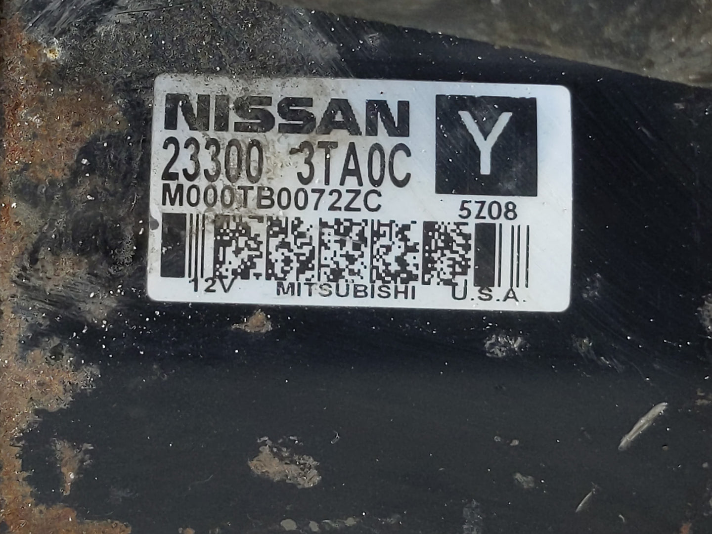 2015-2020 Nissan Rogue Car Starter Motor Solenoid OEM P/N:23300 3TA0C Fits Fits 2015 2016 2017 2018 2019 2020 OEM Used Auto 