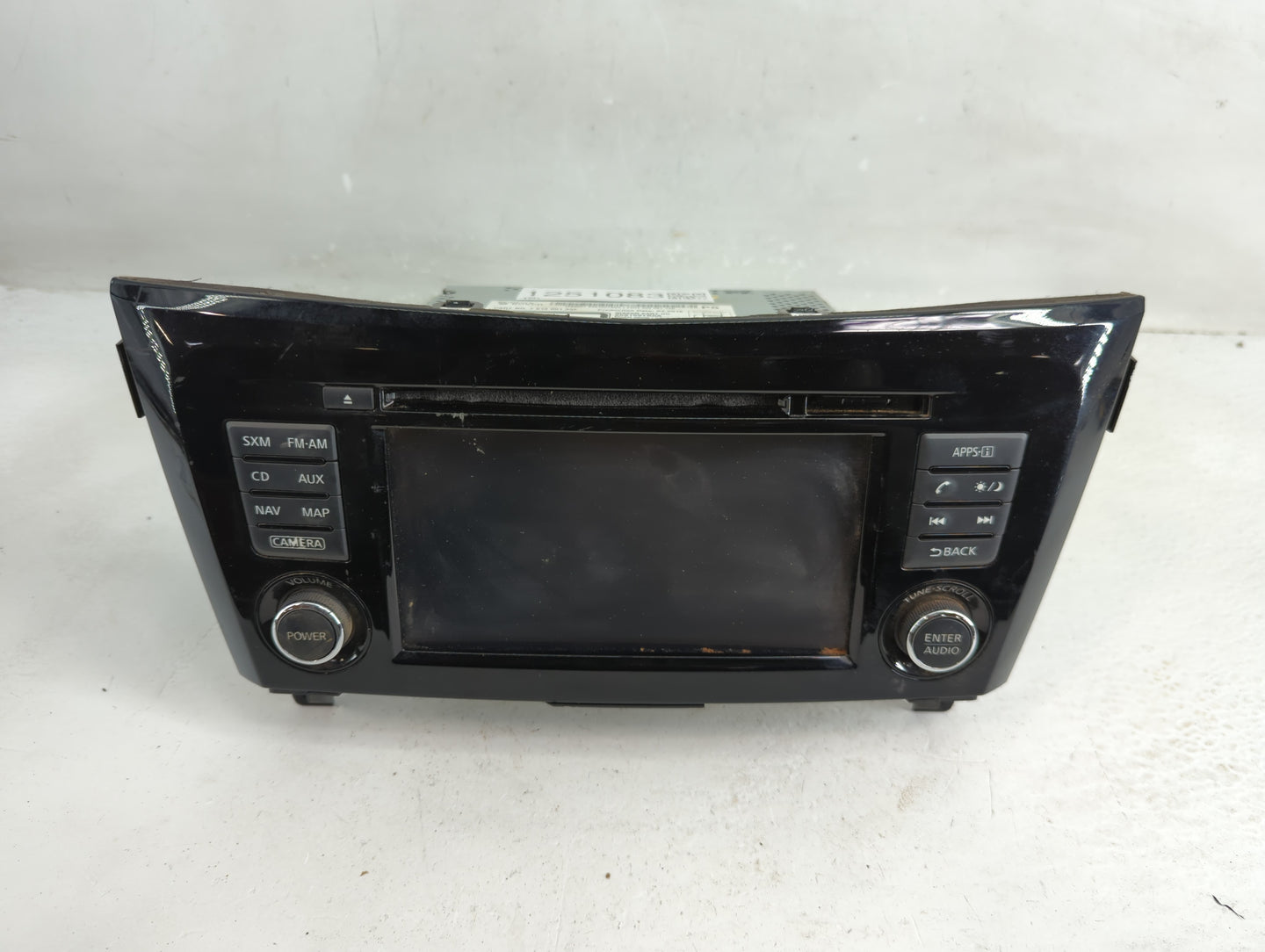 2015-2016 Nissan Rogue Radio AM FM Cd Player Receiver Replacement P/N:259159TB0A 7 612 051 332 Fits Fits 2015 2016 OEM Used 