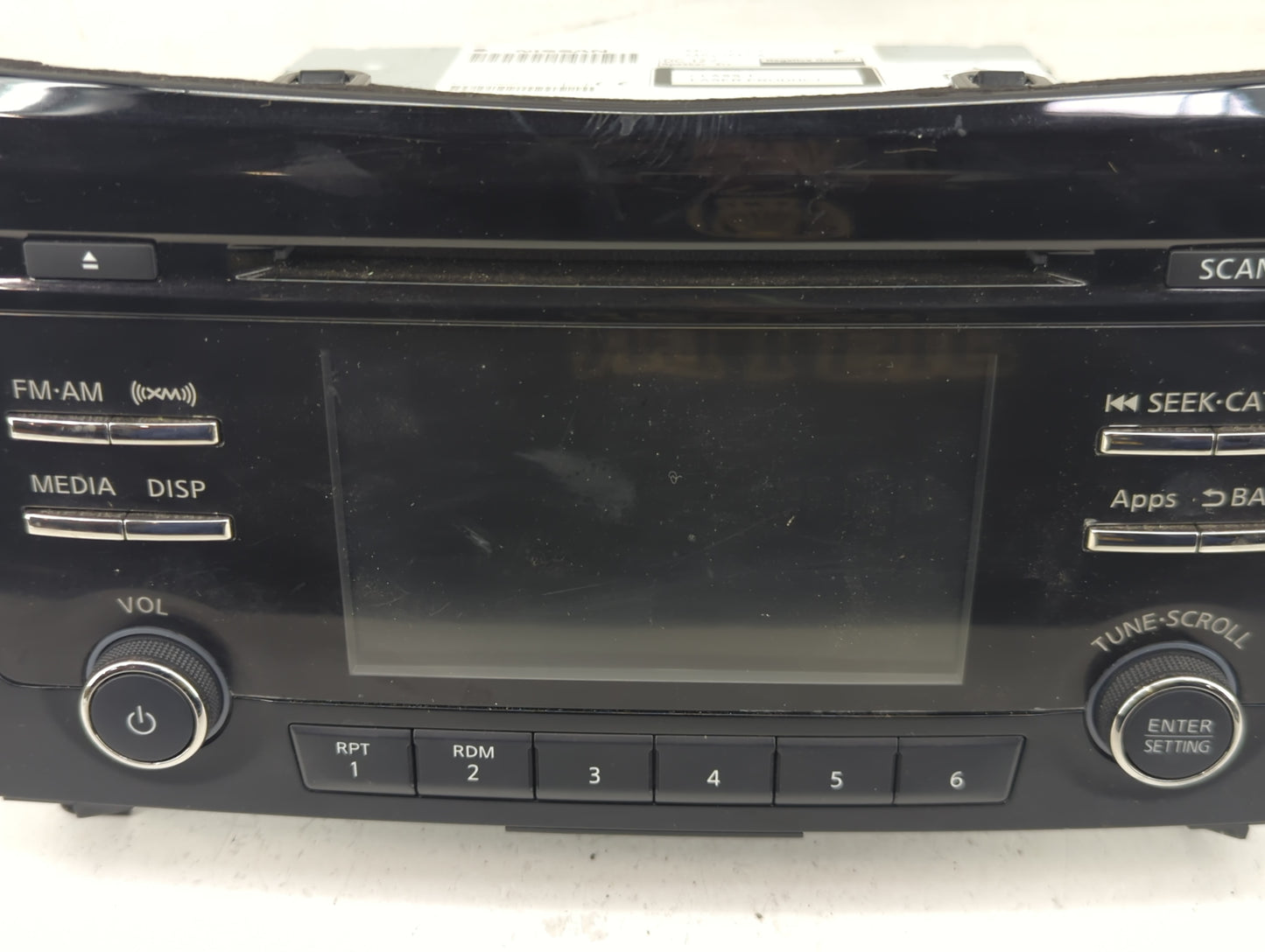 2015-2016 Nissan Rogue Radio AM FM Cd Player Receiver Replacement P/N:28185 9TB0A Fits Fits 2015 2016 OEM Used Auto Parts - 