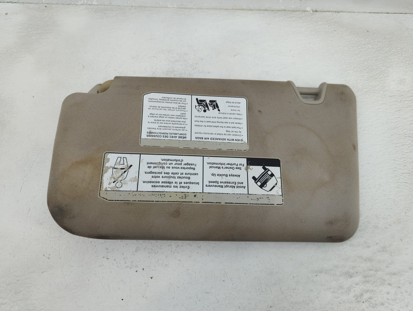 2014-2017 Nissan Rogue Sun Visor Shade Replacement Passenger Right Mirror Fits Fits 2014 2015 2016 2017 OEM Used Auto Parts 