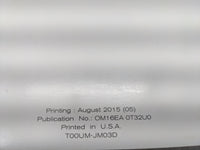 2016 Nissan Rogue Owners Manual Book Guide P/N:T00UM-JM03D OEM Used Auto Parts - Oemusedautoparts1.com