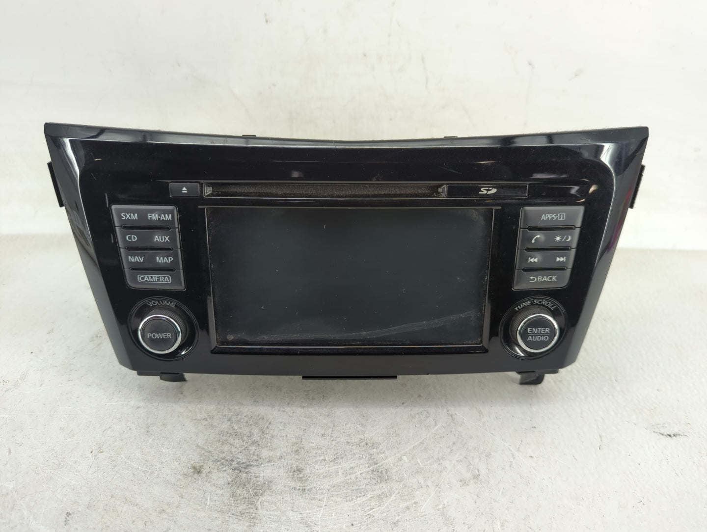 2015-2016 Nissan Rogue Radio AM FM Cd Player Receiver Replacement P/N:259159TB1A 7 612 051 335 Fits Fits 2015 2016 OEM Used 