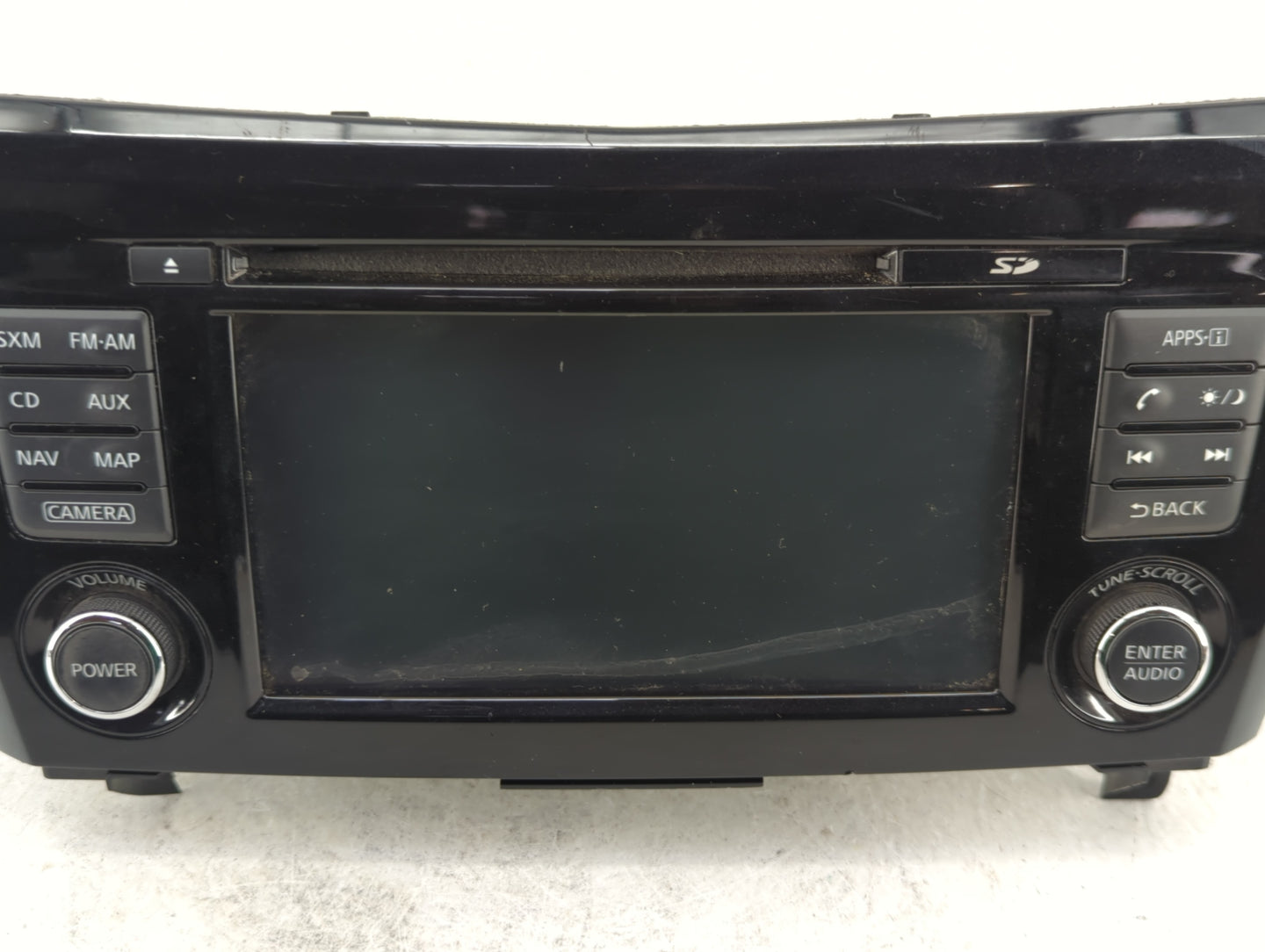2015-2016 Nissan Rogue Radio AM FM Cd Player Receiver Replacement P/N:259159TB1A 7 612 051 335 Fits Fits 2015 2016 OEM Used 