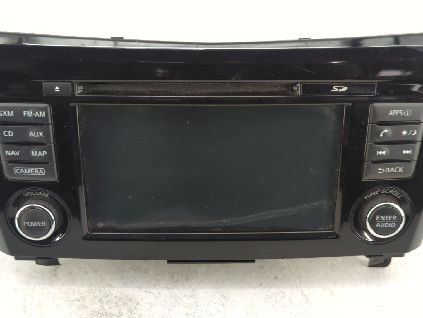 2015-2016 Nissan Rogue Radio AM FM Cd Player Receiver Replacement P/N:259159TB1A 7 612 051 335 Fits Fits 2015 2016 OEM Used 