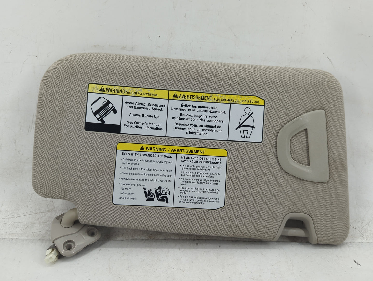 2014-2017 Nissan Rogue Sun Visor Shade Replacement Driver Left Mirror Fits Fits 2014 2015 2016 2017 OEM Used Auto Parts - Oe