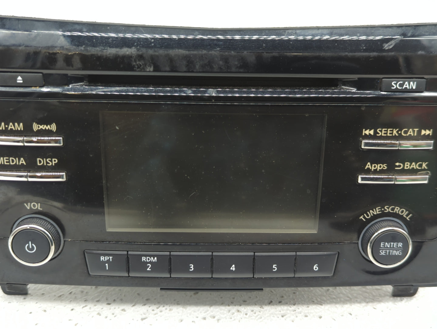 2015-2016 Nissan Rogue Radio AM FM Cd Player Receiver Replacement P/N:28185 9TB0A Fits Fits 2015 2016 OEM Used Auto Parts - 