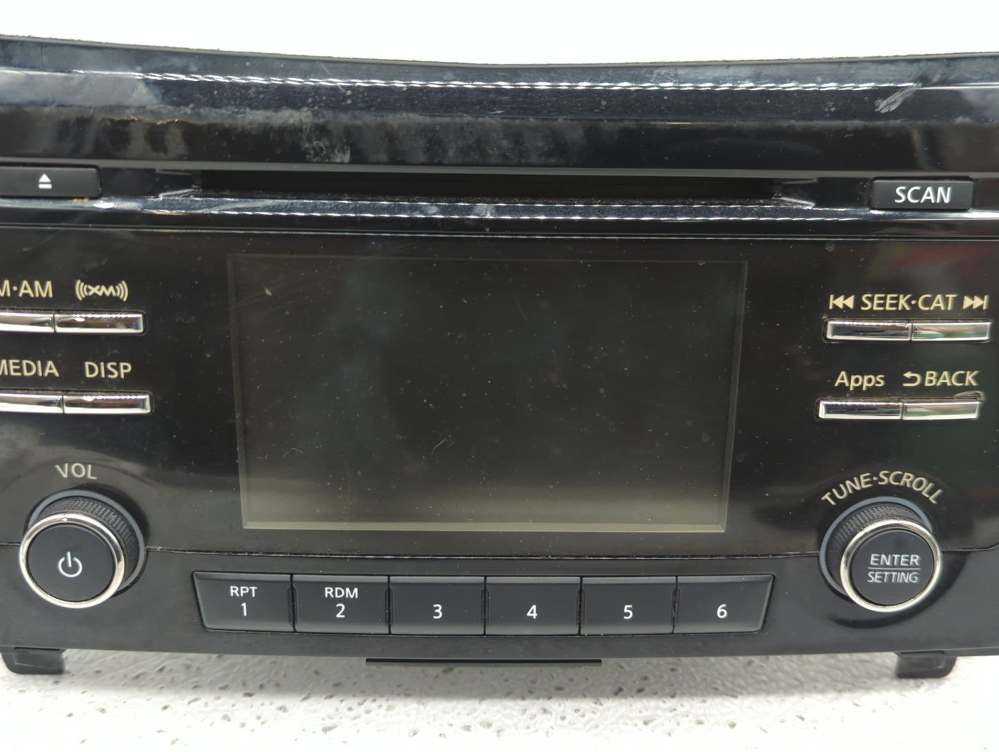 2015-2016 Nissan Rogue Radio AM FM Cd Player Receiver Replacement P/N:28185 9TB0A Fits Fits 2015 2016 OEM Used Auto Parts - 