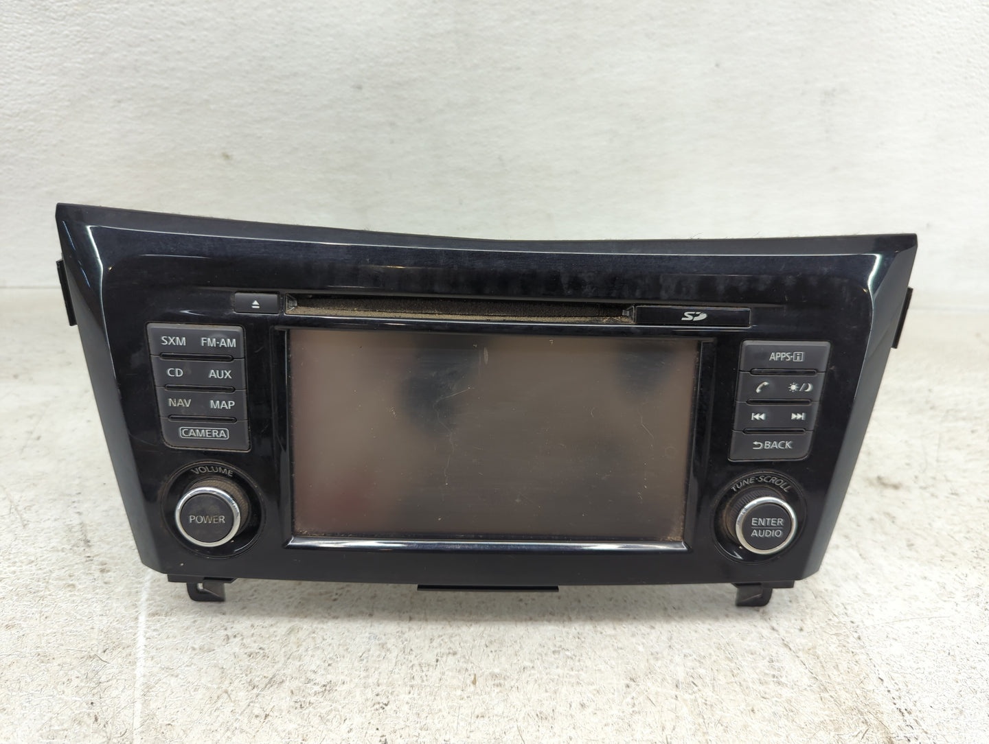 2015-2016 Nissan Rogue Radio AM FM Cd Player Receiver Replacement P/N:259159TB1A 7 612 051 335 Fits Fits 2015 2016 OEM Used 