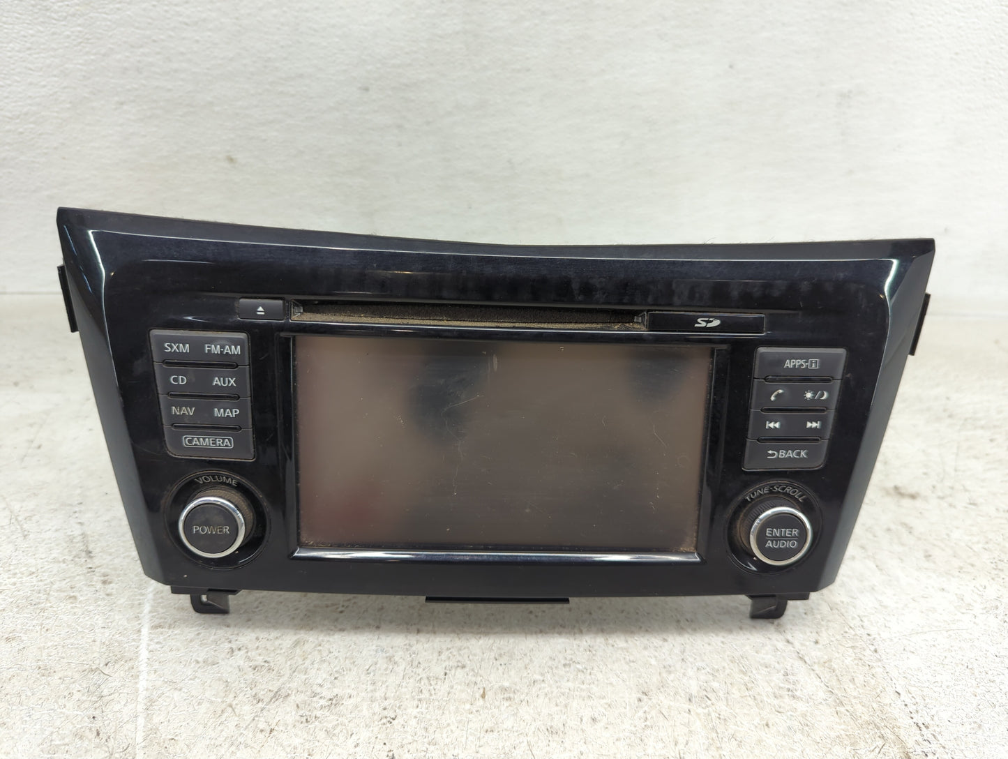2015-2016 Nissan Rogue Radio AM FM Cd Player Receiver Replacement P/N:259159TB1A 7 612 051 335 Fits Fits 2015 2016 OEM Used 
