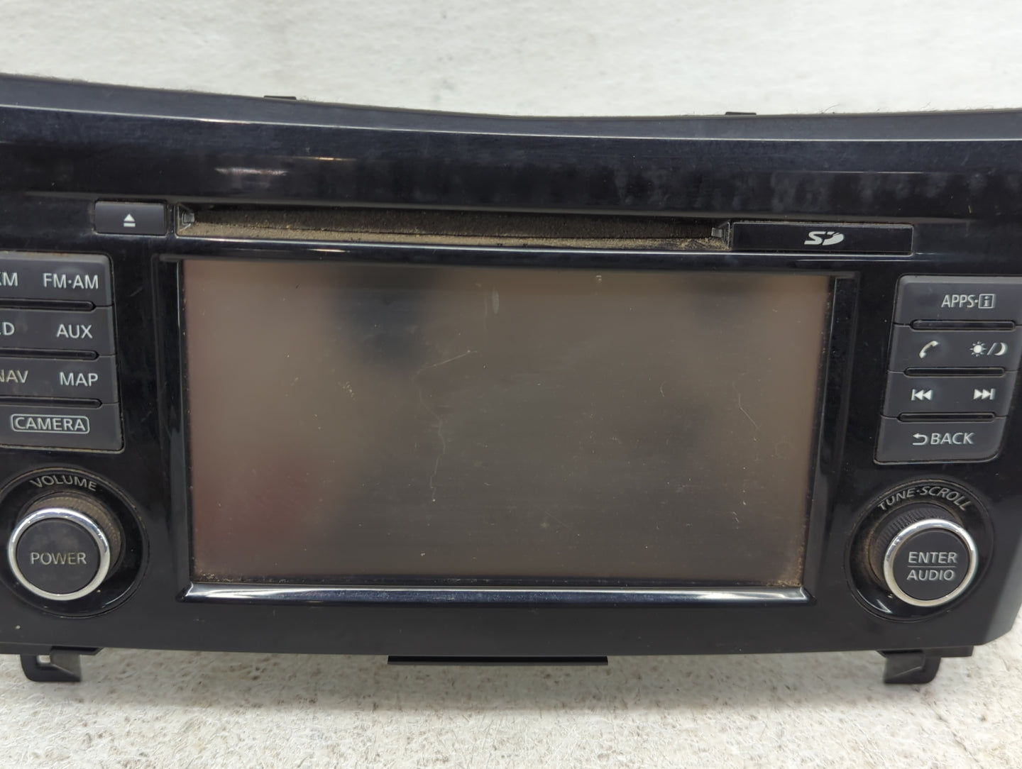 2015-2016 Nissan Rogue Radio AM FM Cd Player Receiver Replacement P/N:259159TB1A 7 612 051 335 Fits Fits 2015 2016 OEM Used 