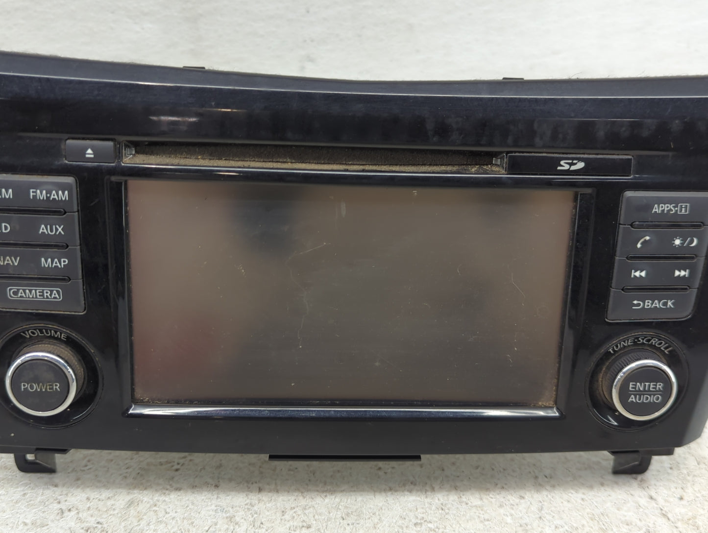 2015-2016 Nissan Rogue Radio AM FM Cd Player Receiver Replacement P/N:259159TB1A 7 612 051 335 Fits Fits 2015 2016 OEM Used 