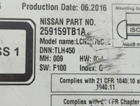 2014-2016 Nissan Rogue Radio AM FM Cd Player Receiver Replacement P/N:259159TB1A Fits Fits 2014 2015 2016 OEM Used Auto Part