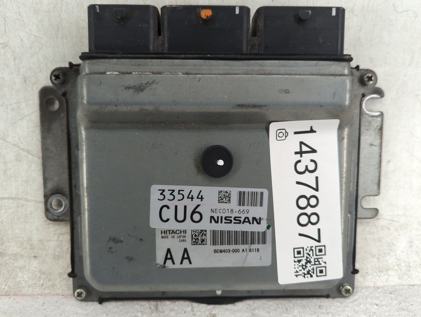 2015-2017 Nissan Rogue PCM Engine Control Computer ECU ECM PCU OEM P/N:NEC018-669, BEM403-000 Fits Fits 2015 2016 2017 OEM U