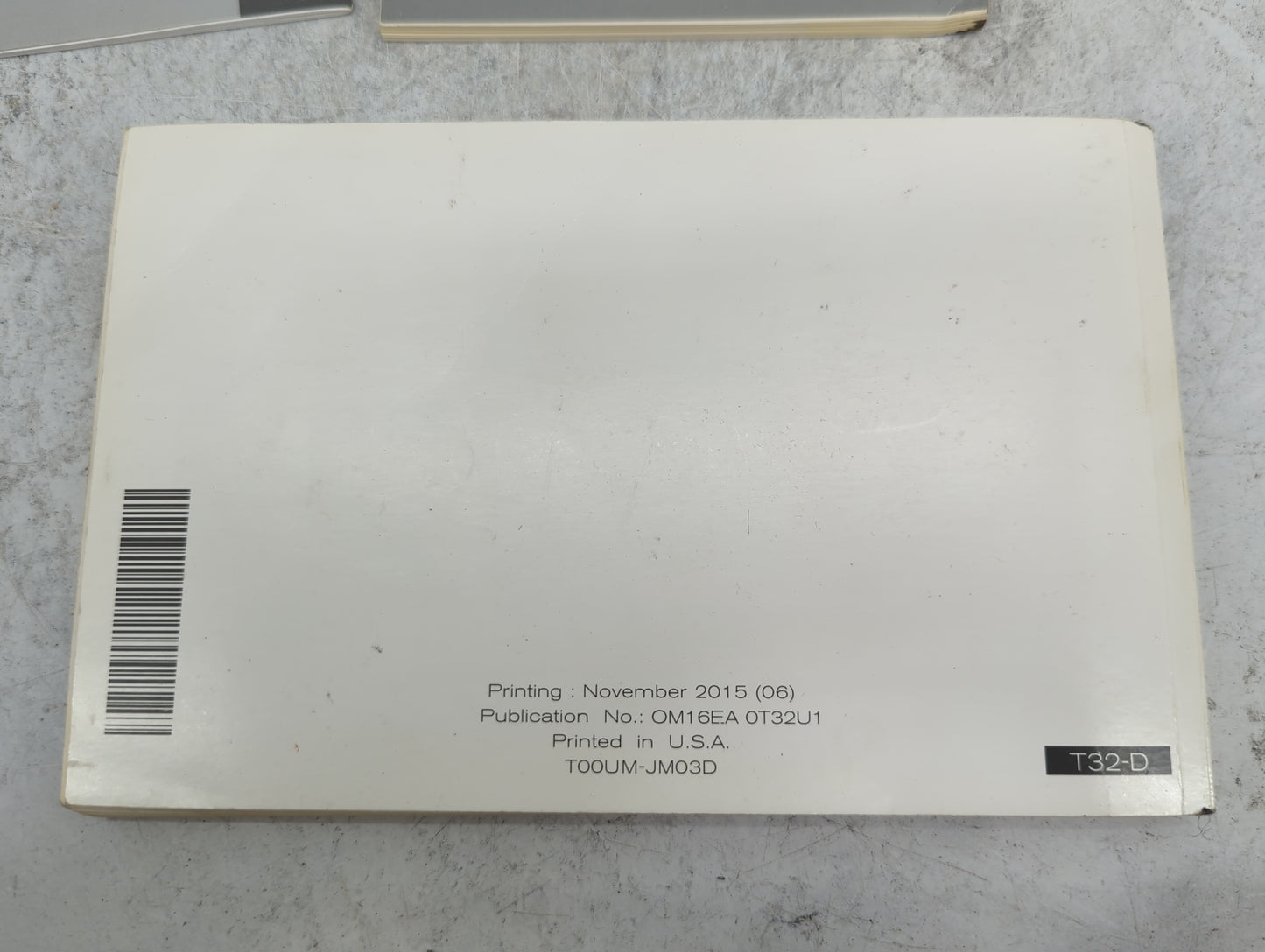 2016 Nissan Rogue Owners Manual Book Guide P/N:OM16EA0T32U1 T00UM-JM03D OEM Used Auto Parts - Oemusedautoparts1.com