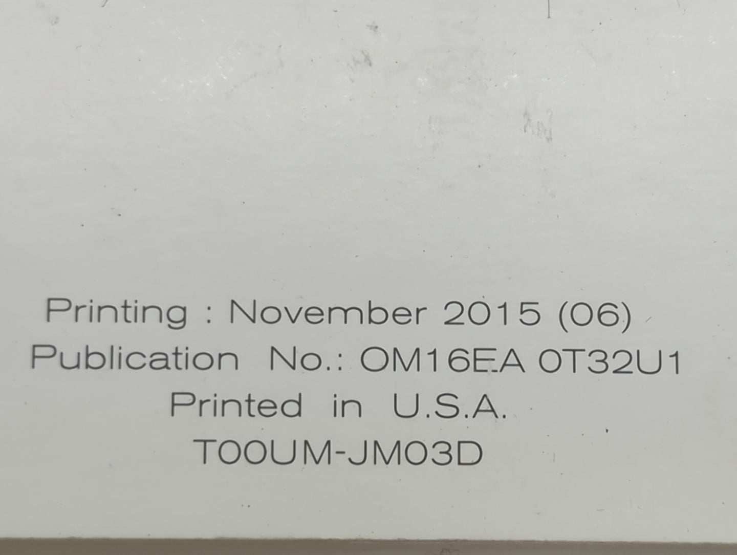 2016 Nissan Rogue Owners Manual Book Guide P/N:OM16EA0T32U1 T00UM-JM03D OEM Used Auto Parts - Oemusedautoparts1.com