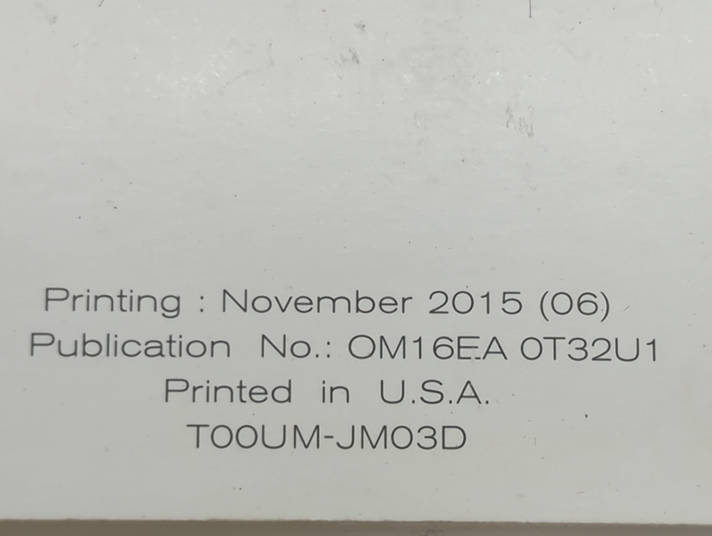 2016 Nissan Rogue Owners Manual Book Guide P/N:OM16EA0T32U1 T00UM-JM03D OEM Used Auto Parts - Oemusedautoparts1.com