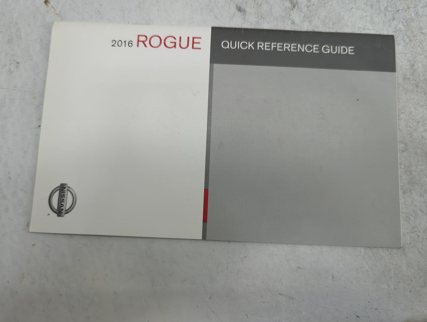 2016 Nissan Rogue Owners Manual Book Guide P/N:OM16EA0T32U1 T00UM-JM03D OEM Used Auto Parts - Oemusedautoparts1.com