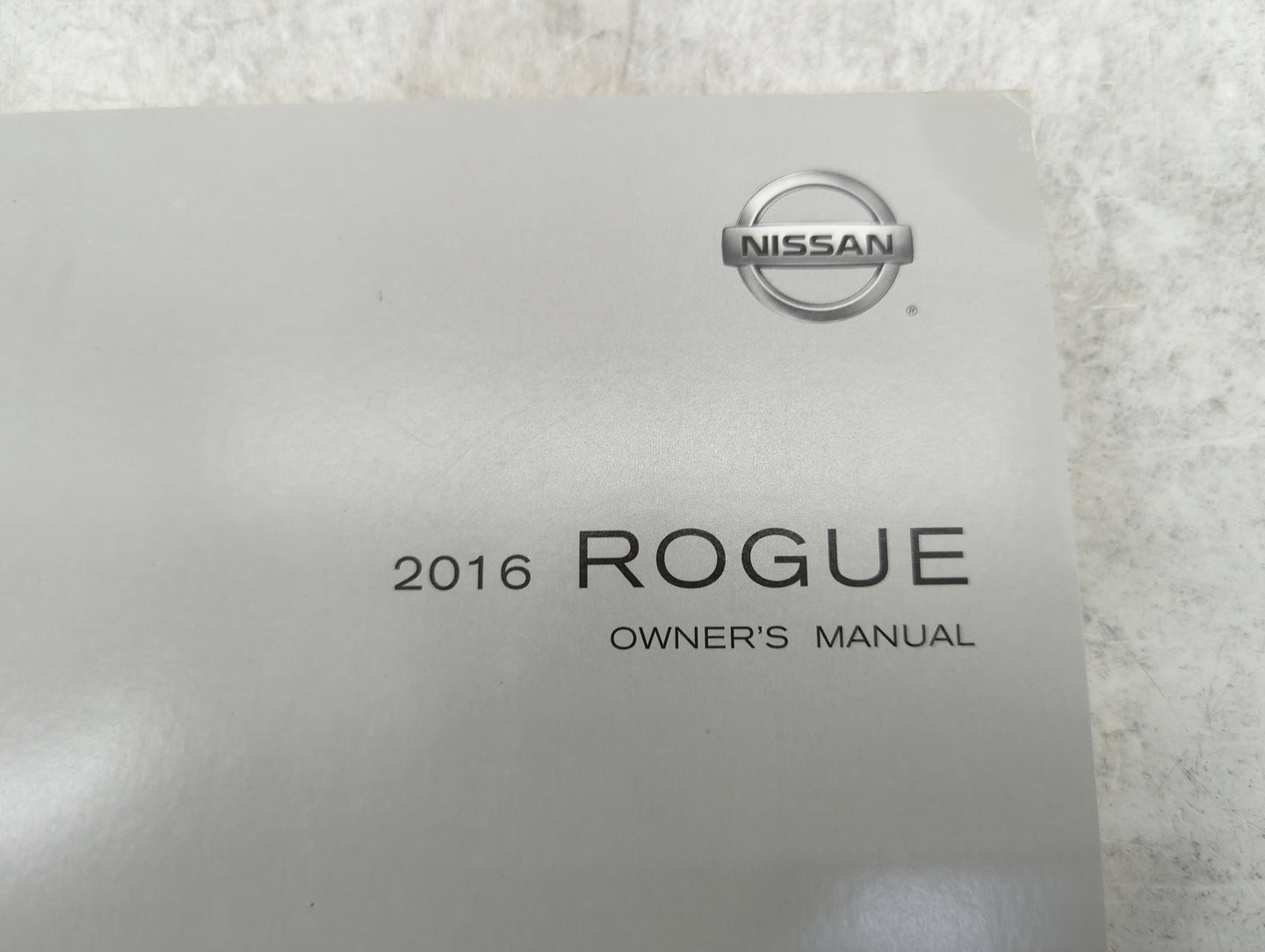 2016 Nissan Rogue Owners Manual Book Guide P/N:OM16EA 0T32U2 T00UM-JM03D OEM Used Auto Parts - Oemusedautoparts1.com