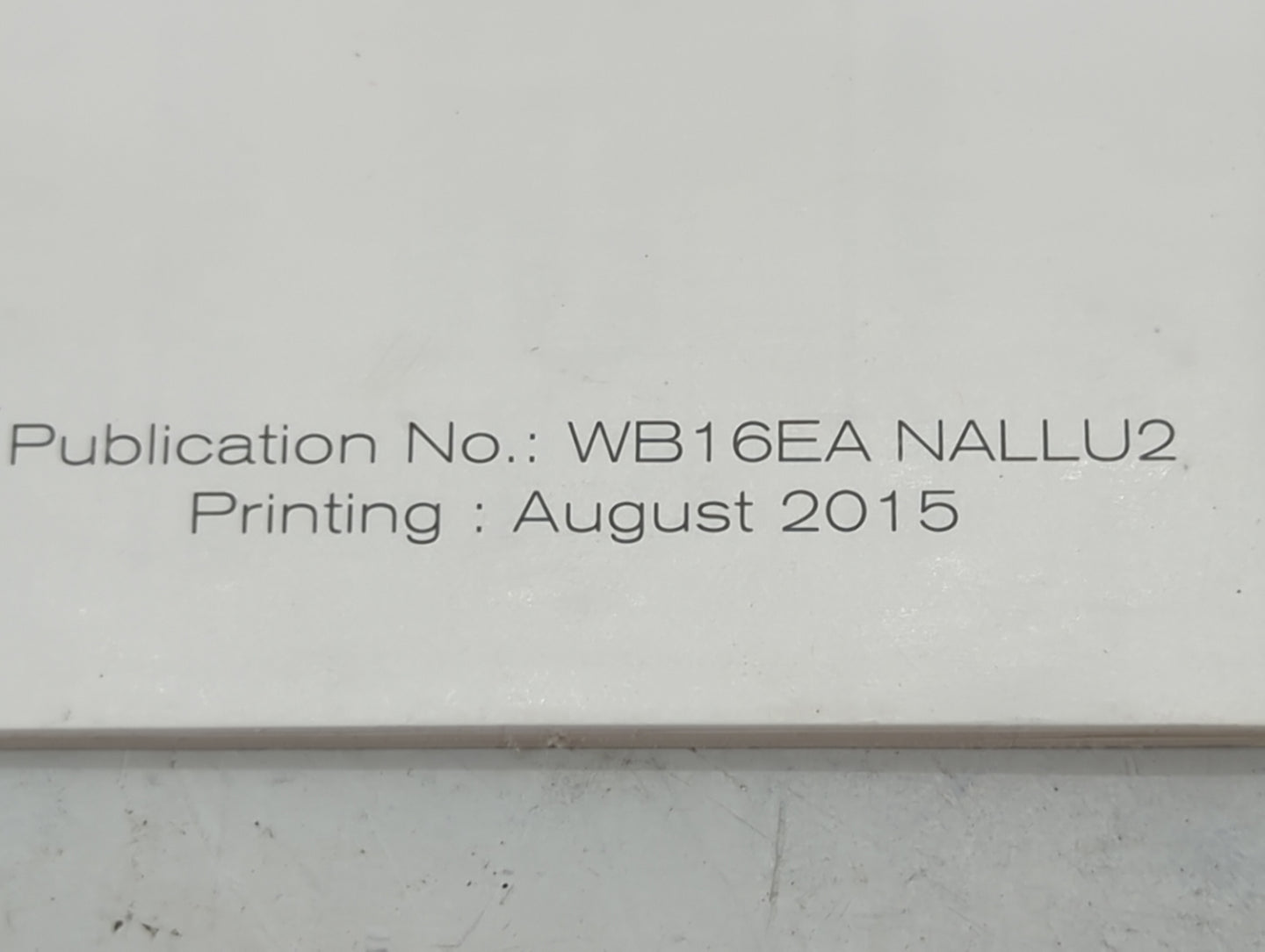 2016 Nissan Rogue Owners Manual Book Guide P/N:WB16EA NALLU2 OEM Used Auto Parts - Oemusedautoparts1.com