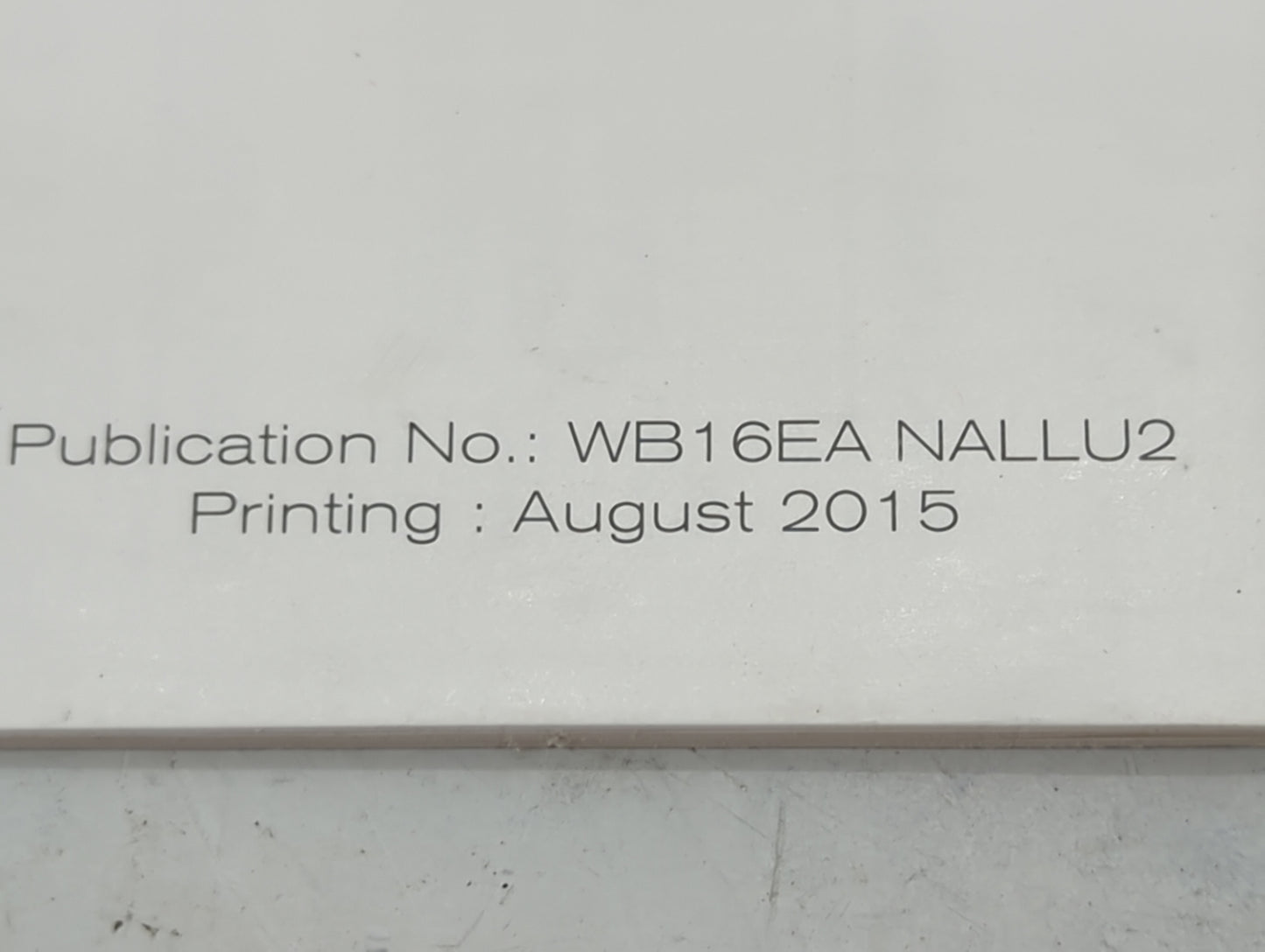 2016 Nissan Rogue Owners Manual Book Guide P/N:WB16EA NALLU2 OEM Used Auto Parts - Oemusedautoparts1.com