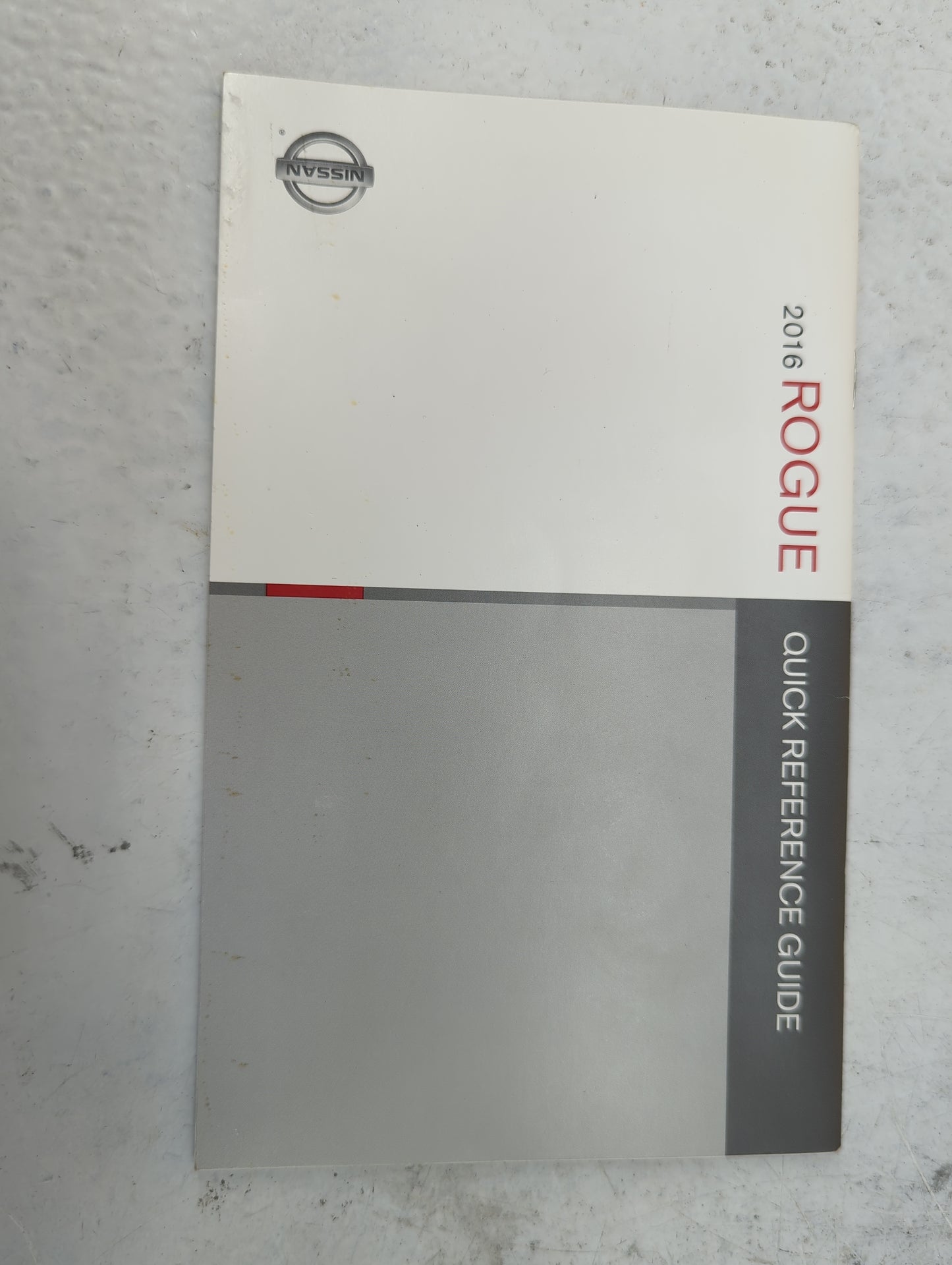 2016 Nissan Rogue Owners Manual Book Guide P/N:WB16EA NALLU2 OEM Used Auto Parts - Oemusedautoparts1.com