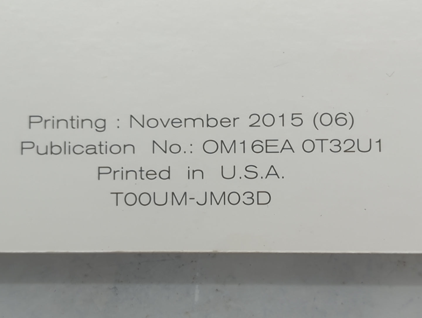 2016 Nissan Rogue Owners Manual Book Guide P/N:OM16EA0T32U1 T00UM-JM03D OEM Used Auto Parts - Oemusedautoparts1.com