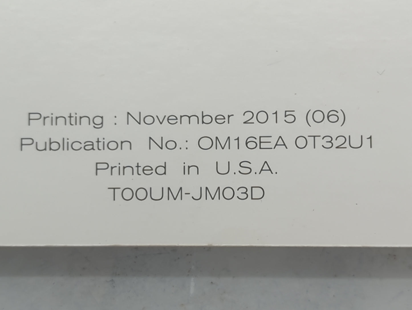 2016 Nissan Rogue Owners Manual Book Guide P/N:OM16EA0T32U1 T00UM-JM03D OEM Used Auto Parts - Oemusedautoparts1.com