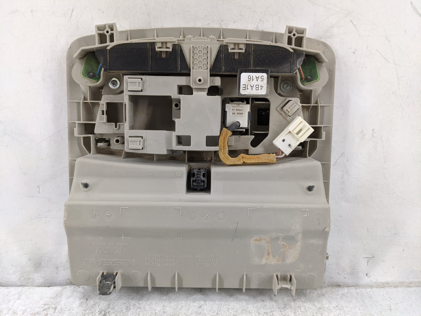 2016 Nissan Rogue Overhead Roof Console Tan 1478343 - Oemusedautoparts1.com