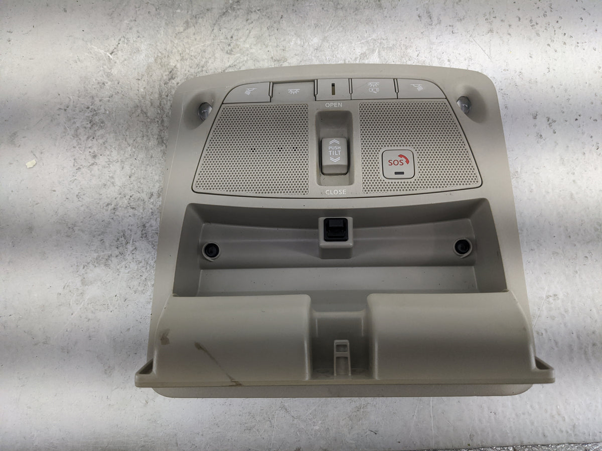 2016-2016 Nissan Rogue Overhead Console W/rear Climate Control Tan - Oemusedautoparts1.com