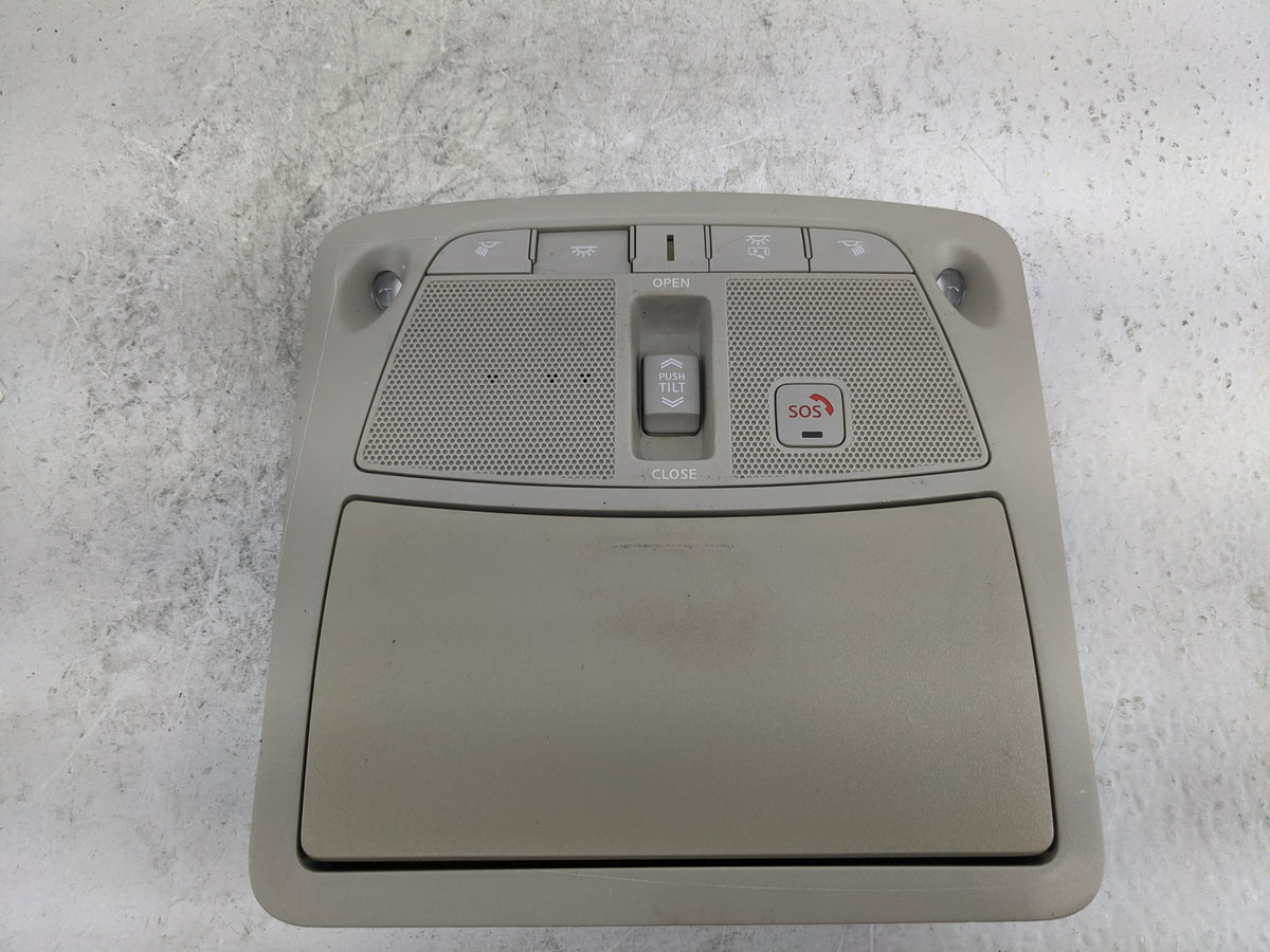 2016-2016 Nissan Rogue Overhead Console W/rear Climate Control Tan - Oemusedautoparts1.com