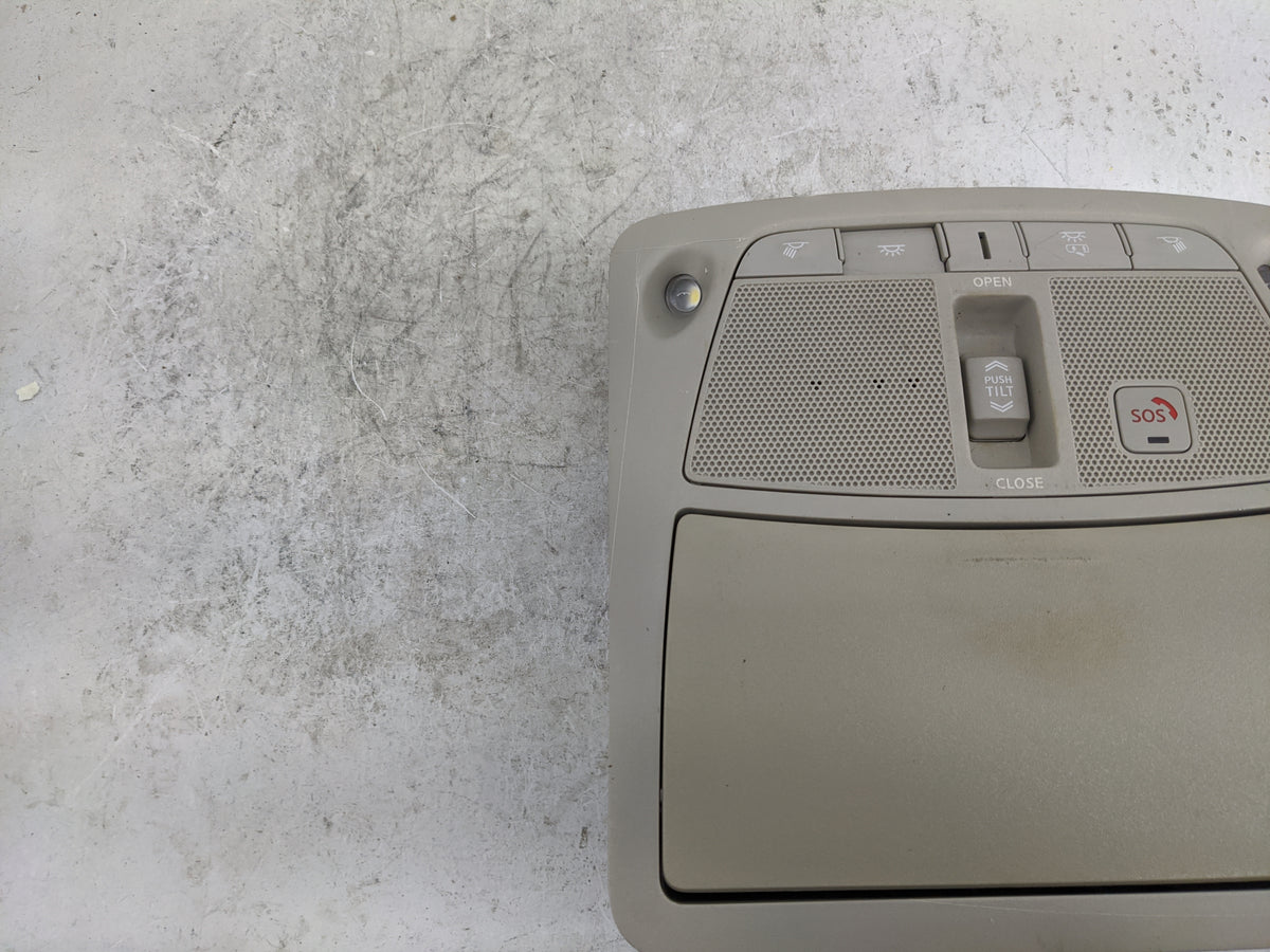 2016-2016 Nissan Rogue Overhead Console W/rear Climate Control Tan - Oemusedautoparts1.com