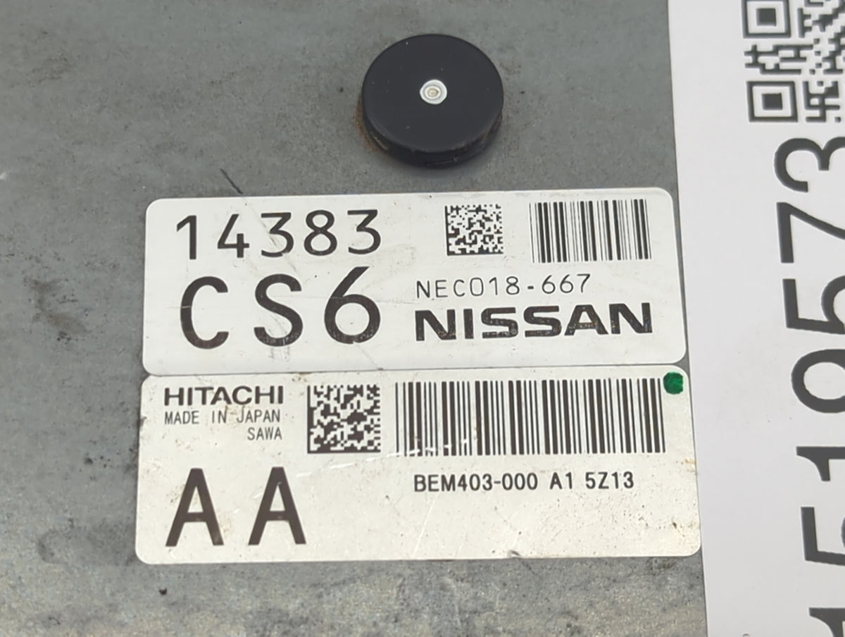 2015-2017 Nissan Rogue PCM Engine Control Computer ECU ECM PCU OEM P/N:NEC018-667 BEM403-000 A1 Fits 2015 2016 2017 OEM Used