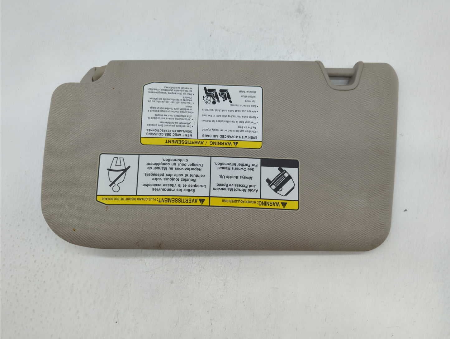 2014-2017 Nissan Rogue Sun Visor Shade Replacement Passenger Right Mirror Fits Fits 2014 2015 2016 2017 OEM Used Auto Parts 