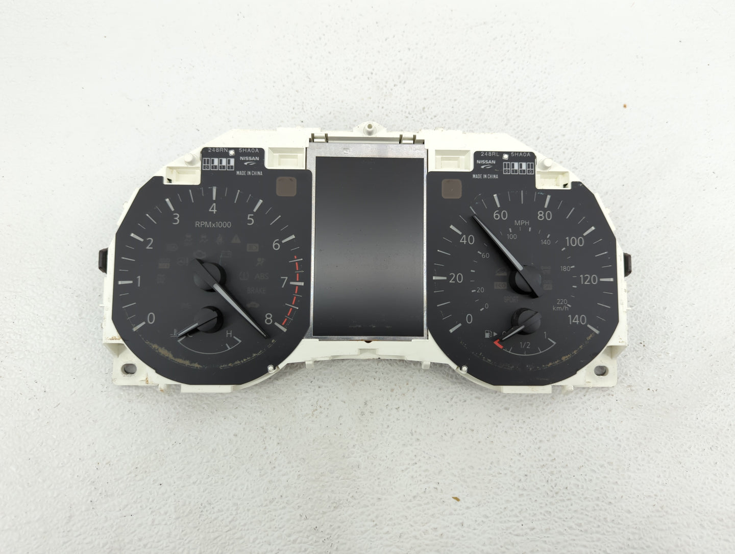 2016 Nissan Rogue Instrument Cluster Speedometer Gauges P/N:5HA8A/NWUR 248105HA3A, 5HA8A, 5HA8A/V12Q, 5HA8A/JTF8, A4 6FK6A F