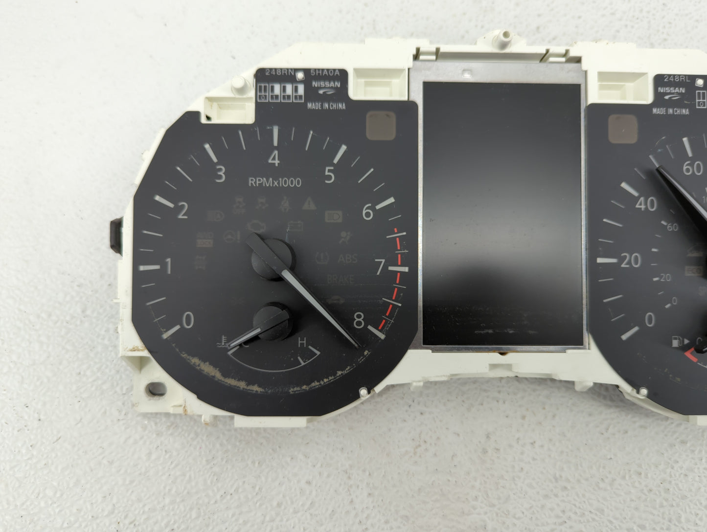 2016 Nissan Rogue Instrument Cluster Speedometer Gauges P/N:5HA8A/NWUR 248105HA3A, 5HA8A, 5HA8A/V12Q, 5HA8A/JTF8, A4 6FK6A F