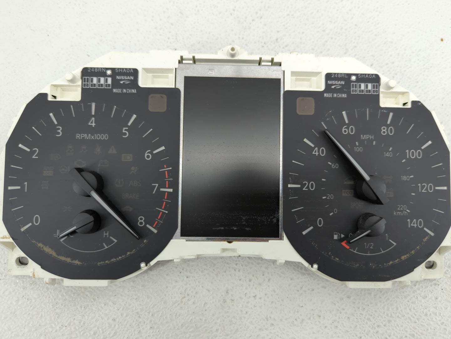 2016 Nissan Rogue Instrument Cluster Speedometer Gauges P/N:5HA8A/NWUR 248105HA3A, 5HA8A, 5HA8A/V12Q, 5HA8A/JTF8, A4 6FK6A F
