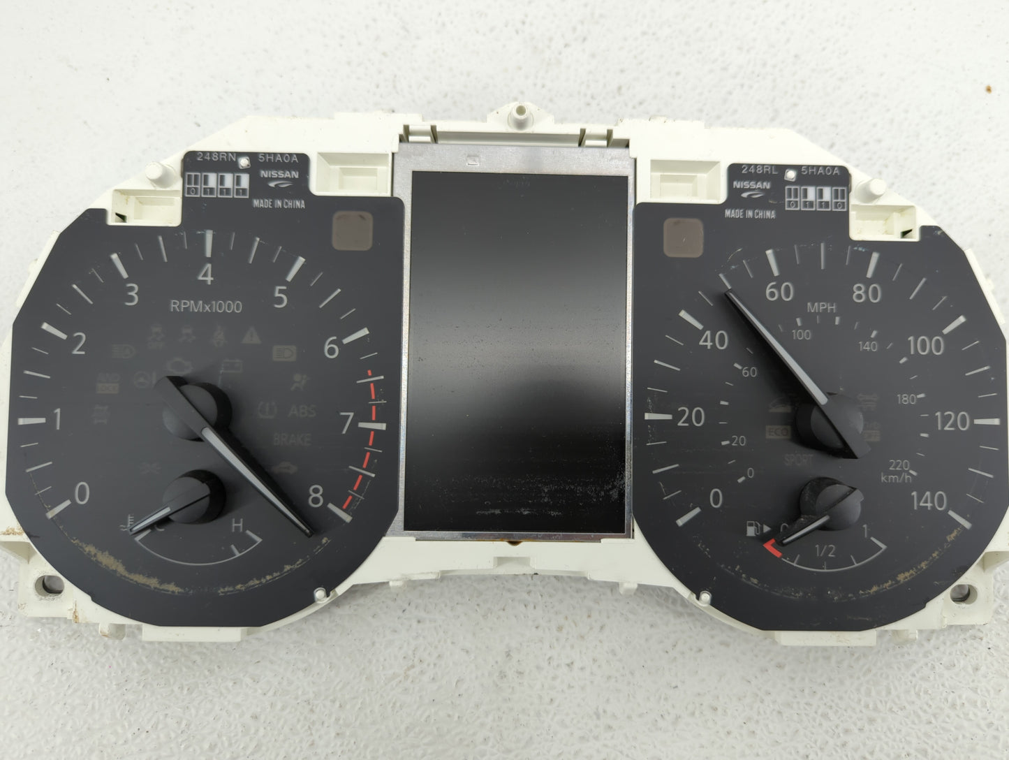 2016 Nissan Rogue Instrument Cluster Speedometer Gauges P/N:5HA8A/NWUR 248105HA3A, 5HA8A, 5HA8A/V12Q, 5HA8A/JTF8, A4 6FK6A F