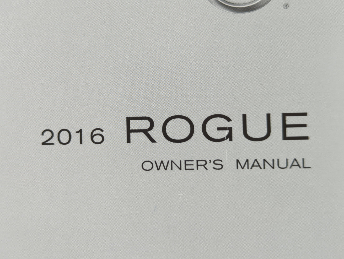 2016 Nissan Rogue Owners Manual Book Guide OEM Used Auto Parts - Oemusedautoparts1.com