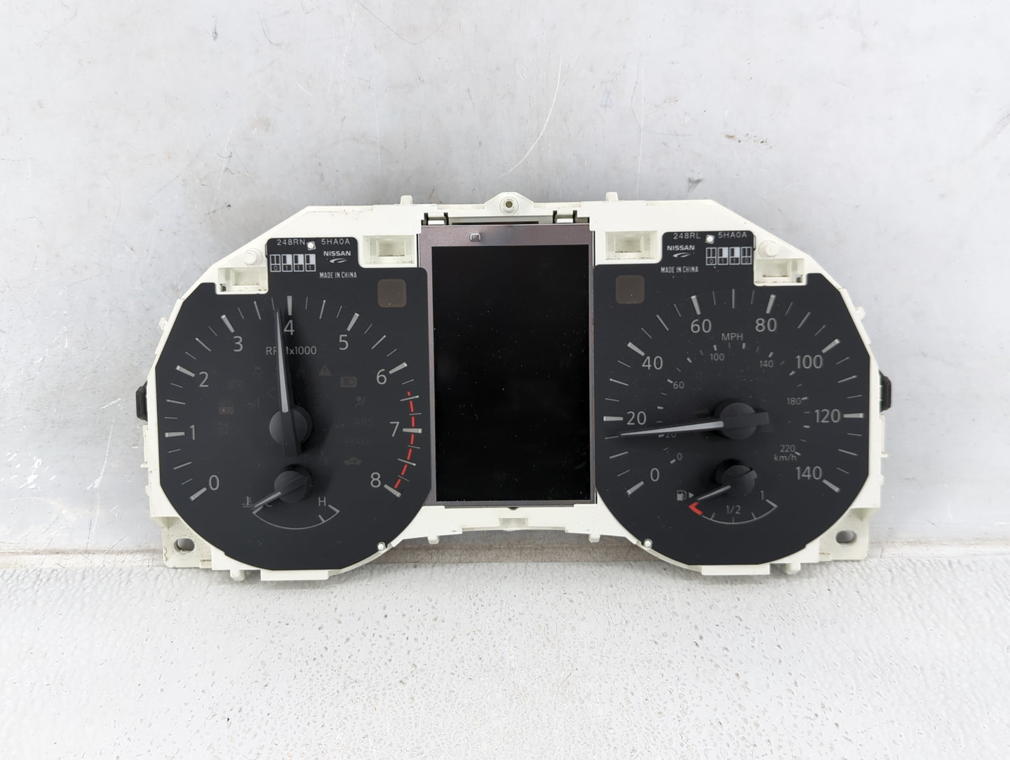 2016 Nissan Rogue Instrument Cluster Speedometer Gauges P/N:LYJ9 5HA8A Fits OEM Used Auto Parts - Oemusedautoparts1.com