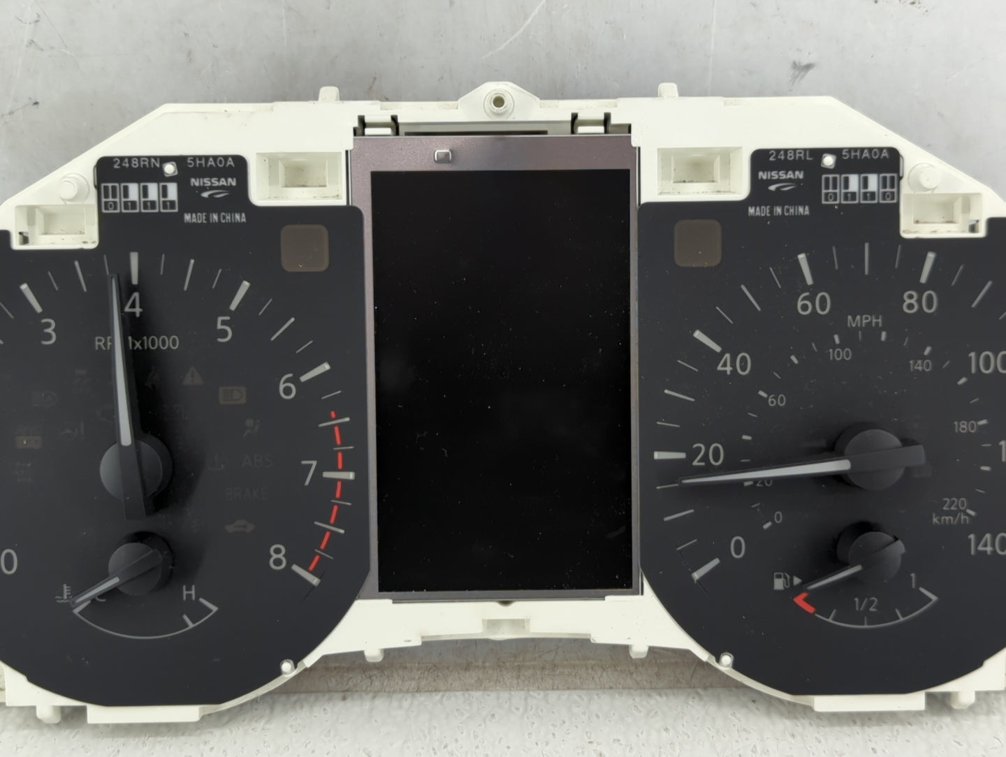 2016 Nissan Rogue Instrument Cluster Speedometer Gauges P/N:LYJ9 5HA8A Fits OEM Used Auto Parts - Oemusedautoparts1.com