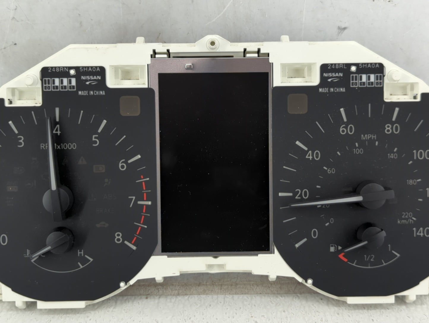 2016 Nissan Rogue Instrument Cluster Speedometer Gauges P/N:LYJ9 5HA8A Fits OEM Used Auto Parts - Oemusedautoparts1.com