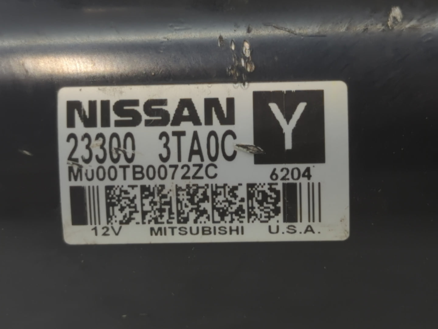 2015-2020 Nissan Rogue Car Starter Motor Solenoid OEM P/N:23300 3TA0C Fits Fits 2015 2016 2017 2018 2019 2020 OEM Used Auto 
