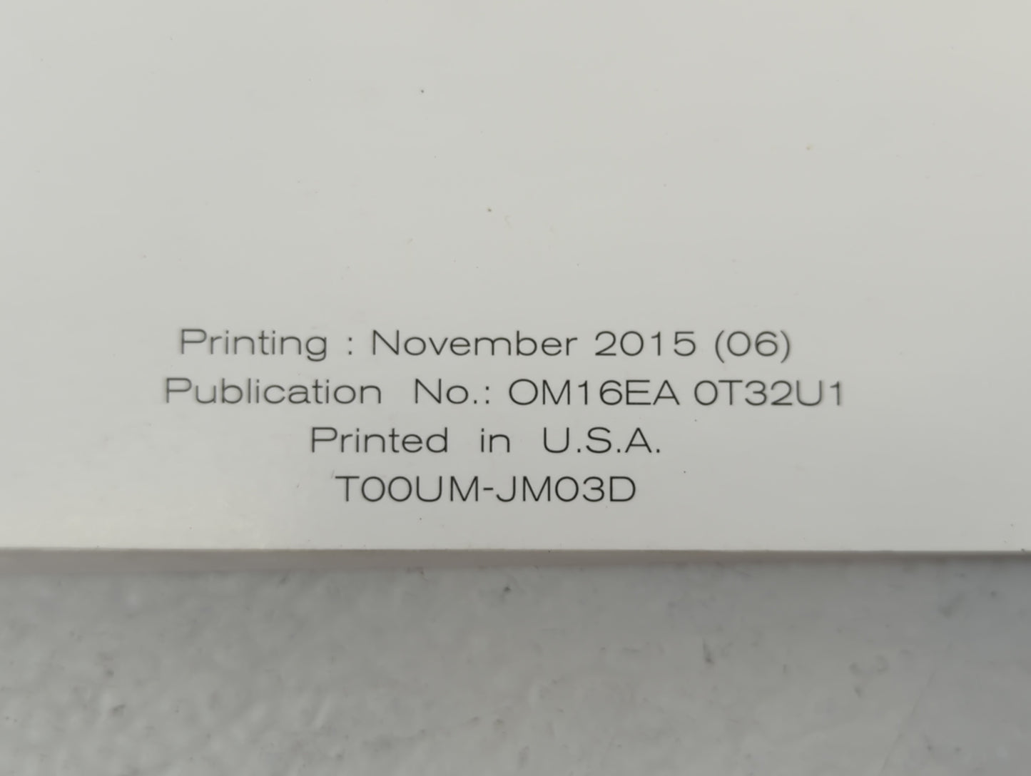 2016 Nissan Rogue Owners Manual Book Guide P/N:OM16EA OT32U1 OEM Used Auto Parts - Oemusedautoparts1.com
