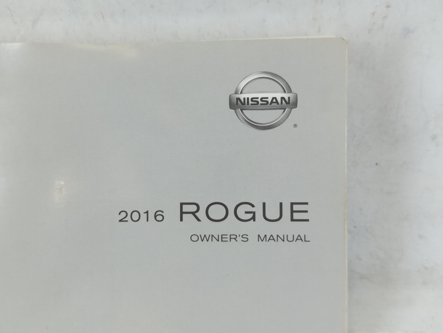 2016 Nissan Rogue Owners Manual Book Guide P/N:OM16EA 0T32U1 OEM Used Auto Parts - Oemusedautoparts1.com