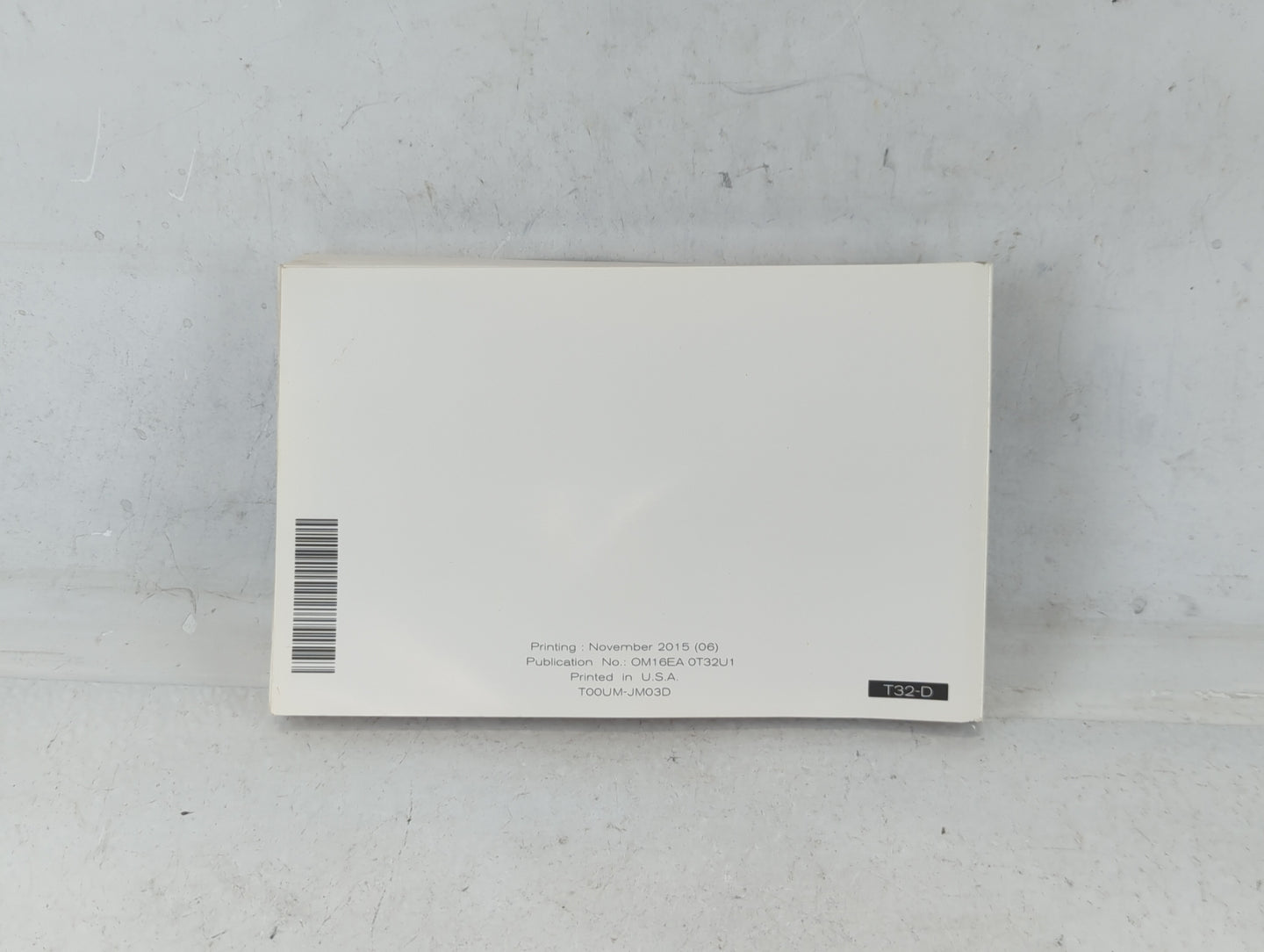 2016 Nissan Rogue Owners Manual Book Guide P/N:OM16EA 0T32U1 OEM Used Auto Parts - Oemusedautoparts1.com