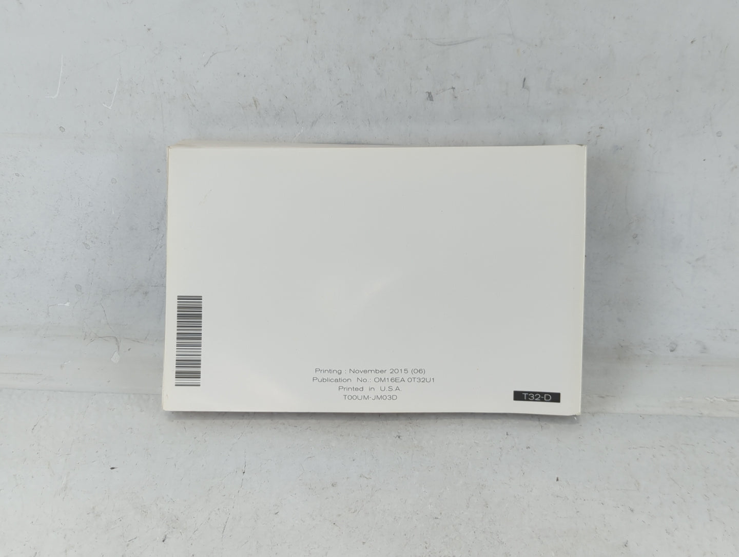 2016 Nissan Rogue Owners Manual Book Guide P/N:OM16EA 0T32U1 OEM Used Auto Parts - Oemusedautoparts1.com