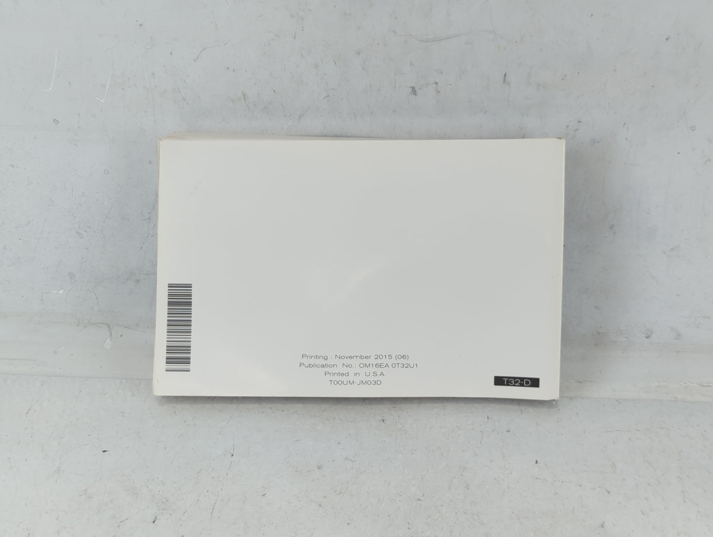 2016 Nissan Rogue Owners Manual Book Guide P/N:OM16EA 0T32U1 OEM Used Auto Parts - Oemusedautoparts1.com