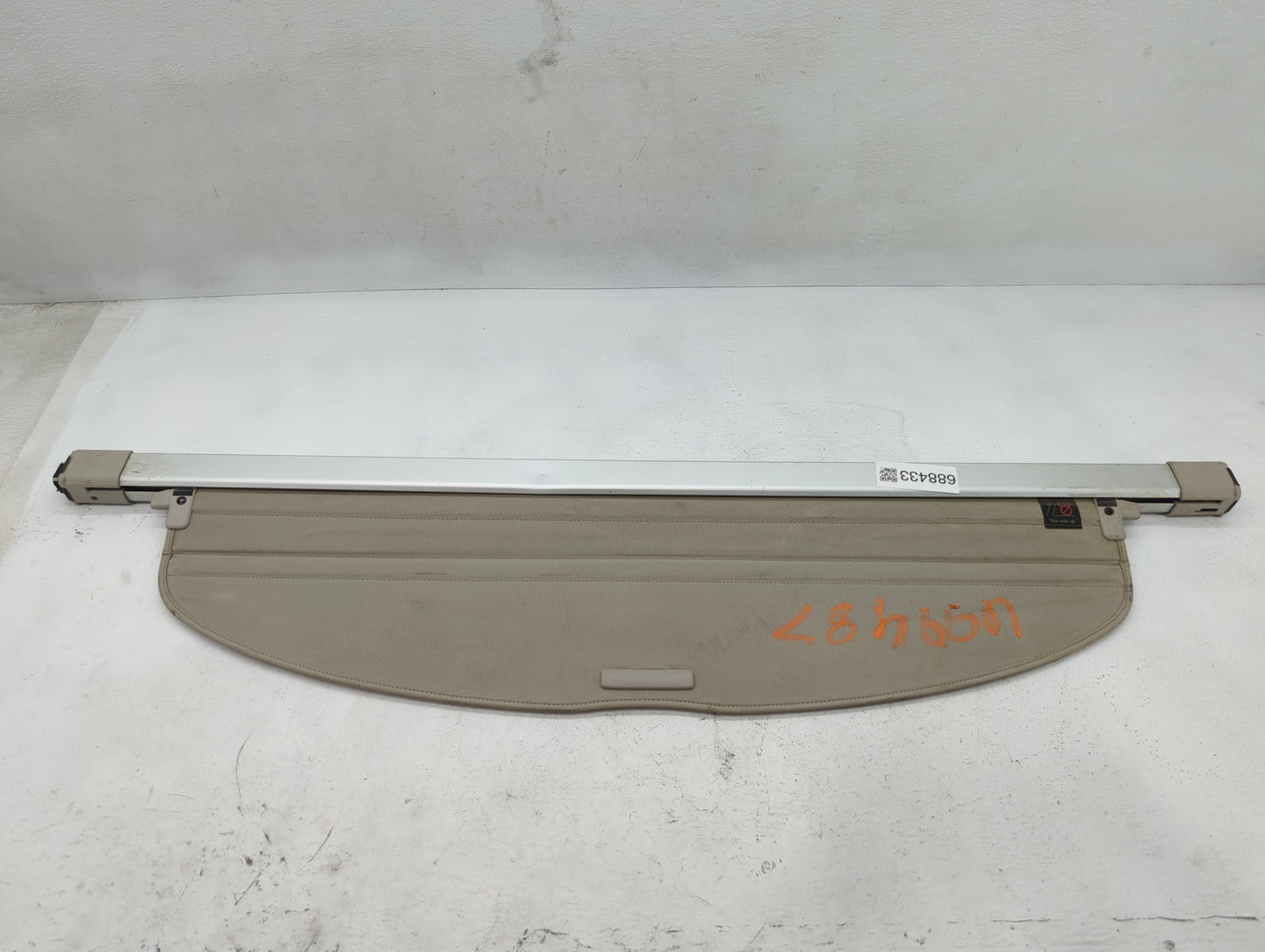 2016 Nissan Rogue Rear Cargo Cover Storage Retractable Shade Tan - Oemusedautoparts1.com