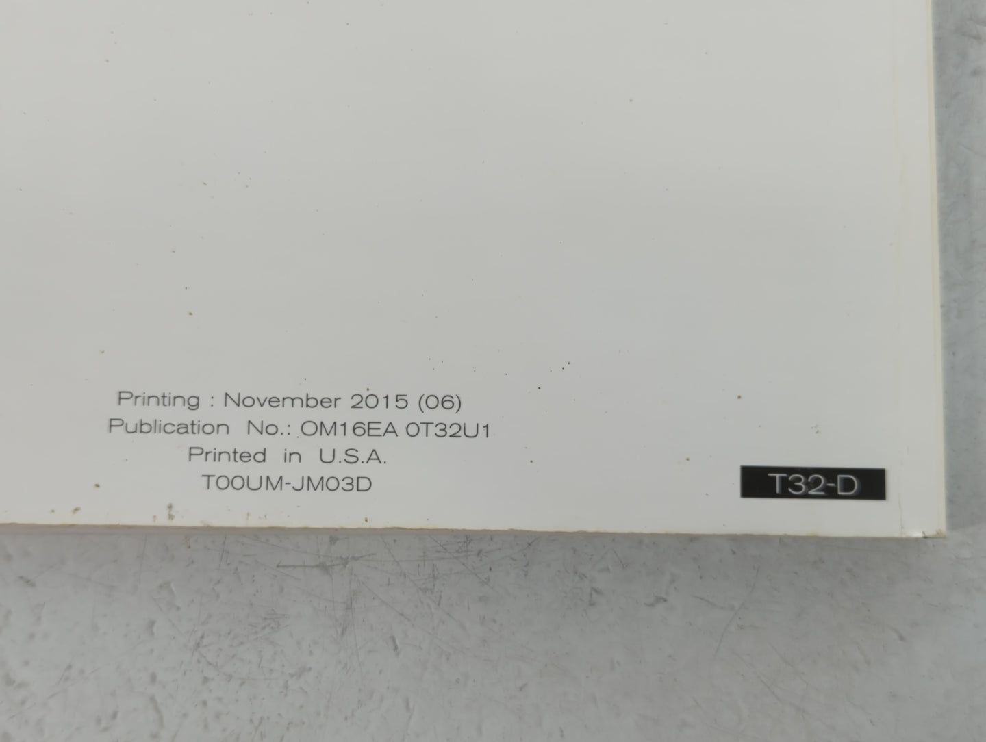 2016 Nissan Rogue Owners Manual Book Guide P/N:OM16EA 0T32U1 OEM Used Auto Parts - Oemusedautoparts1.com